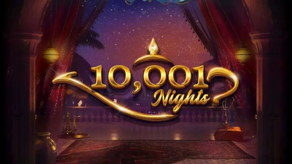 10,001 Nights سلاٹ گیم کا مرکزی لوگو اور تھیم